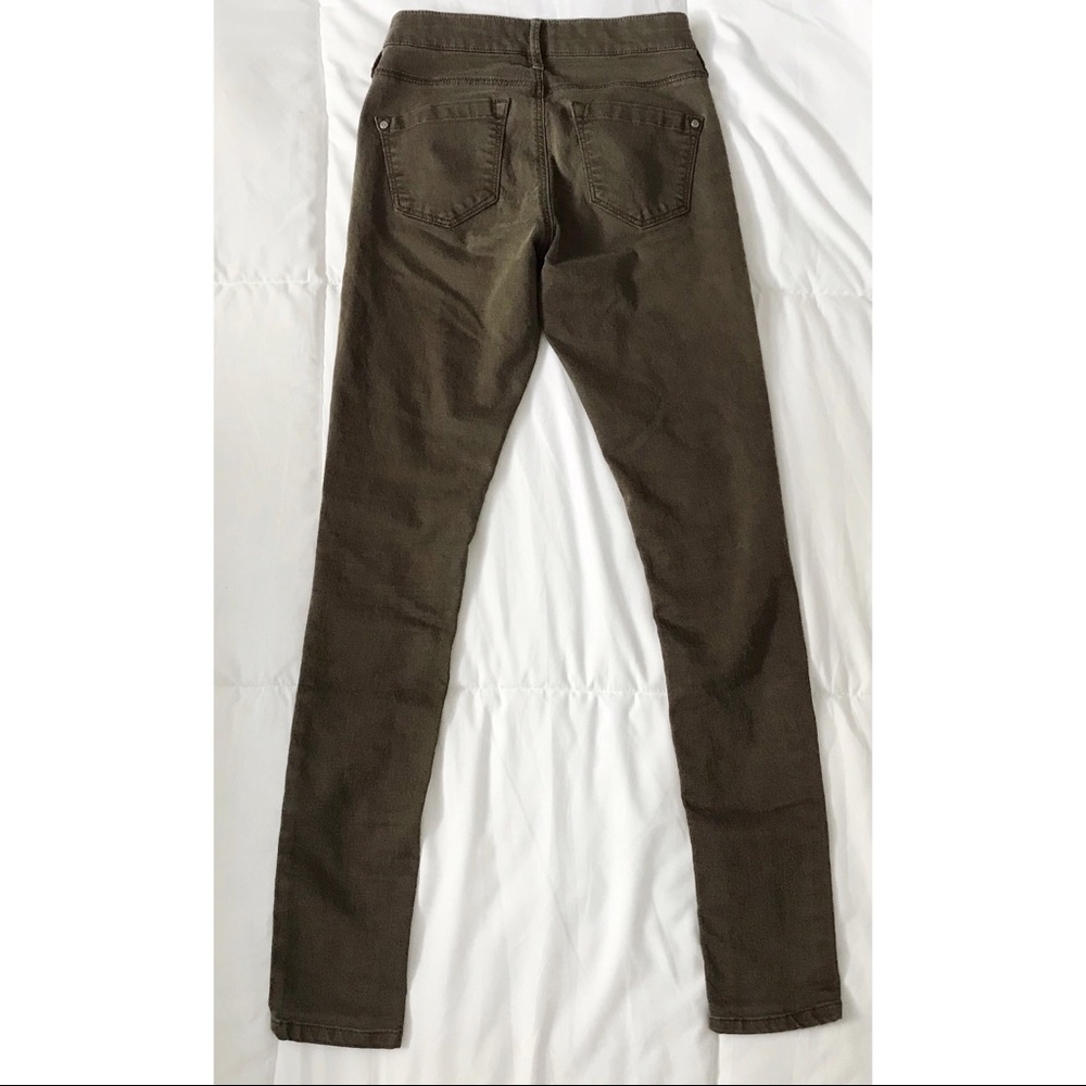 Topshop Leigh olive green skinny jeans - Picture 9 of 12